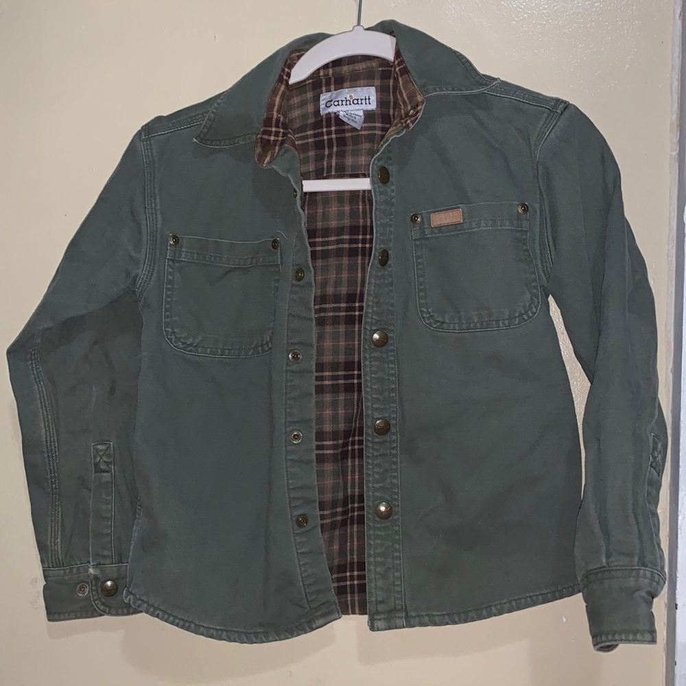 Carhartt Green Jean Jacket for Kids